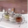 Mini Spice Jars Kitchenware set seasoning bottle creative spoon spoon box