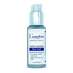 Lesentia Anti-Aging Eye Serum Gel– Advanced Eye Serum for Dark Circles and Wrinkles, Instantly Reduces the Appearance of Fine Lines and Under Eye Bags with Hyaluronic Acid, Turmeric and Peptides(1fl