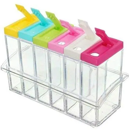 DSWSSH Decorative Jewelry Boxes Seasoning Spice Jars Seasoning Storage Storage Box Box Spice Jars Kitchen Accessories