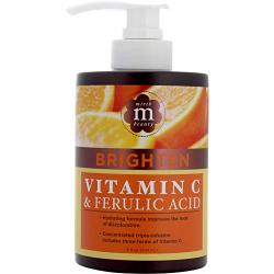 Mirth Beauty Vitamin C Cream for Face and Body. Intensive moisturizer with Coconut Oil, and Aloe Vera for age spots, skin discoloration, and dry skin. Large 15 Fl oz jar with pump.