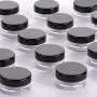 100 Pieces Empty Cosmetic Containers 5g Cream Jars with Lids Leak Proof Small Lotion Containers TSA Approved