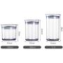 WANGLXST Storage Jar, Clear Container, Food Storage Container Set, Pantry Durable Seal Pot Cereal Storage Container Dry Foods Liquids, Transparent