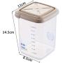 Transparent Plastic Kitchen Refrigerator Food Grain Storage Container Seal Milk Powder Nut Convenient Vacuum Storage Box 1000ML Food Dispensers