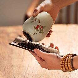Home Décor Ceramic Jar Kitchen Sugar Salt Storage Container Tea Storage Jar Home Decoration Accessories，Gifts Decorative Accessories (Color : Natural, Size : 7.57.511.5cm)
