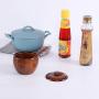 UPKOCH Wooden Spice Jar Seasoning Storage Box Spice Box Dispenser Sugar Salt Pepper Canister for Kitchen Home Restaurant