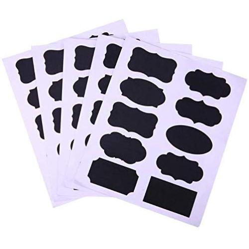 IzHotta Glass Jars Chalkboard Labels Vinyl Paper Stickers Label For Spice 150Pcs