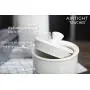 Canisters Sets for the Kitchen, Safer and Healthier Ceramic Kitchen Canisters set of 3 for Saving Coffee Tea Sugar Jars with Airtight Lids White Canister Food Storage jars TAWCHES TC001(B White 3pcs)