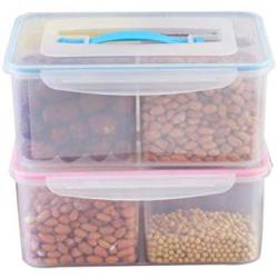 Plastic Kitchen Square Food Storage Containers Canister Grain Storage Tanks Food Storage Jar Airtight Food Storage Containers-fengeshi