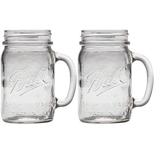 Ball Pint Regular Mouth Drinking Mason Mug 16-Ounces (2-Pack)