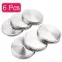 Bouchons Solides en Acier Inoxydable iiniim pour Bocal à Large Ouverture - 6 pièces, Taille Unique Bouchons Solides en Acier Inoxydable iiniim pour Bocal à Large Ouverture - 6 pièces, Taille Unique