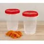 Rubbermaid TakeAlongs Twist & Seal Food Storage Containers, Tint Chili, 4 Cup, 2 Count FG7L0800FCLR Rubbermaid TakeAlongs Twist & Seal Food Storage Containers, Tint Chili, 4 Cup, 2 Count FG7L0800FCLR
