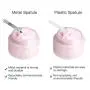 4 Pack Metal Makeup Spatula, Mini Spoon, Beauty Scoop for Facial Cosmetic, Face Mask (Silver & Gold)
