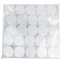 (Quantity: 100 Pieces) Beauticom 3G/3ML Round Clear Jars with White Lids for Lotion, Creams, Toners, Lip Balms, Makeup Samples - BPA Free