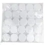 50 Jars Beauticom 3 Grams / 3 ml Professional Quality Round Clear Jars with Lids for Cosmetics, Lotion, Creams, Make Up, Beads, Charms, Rhinestones, Accessories and Much More! (White Lid)