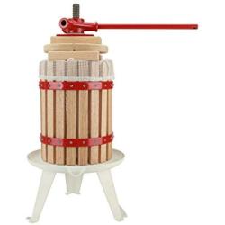 Fruit Wine Press 3.2 Gallon Cider Apple Grape Crusher Juice Maker With Solid Wood Basket