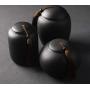 Black Tea Box Organizer Kitchen Ceramic Jar Seal Storage Holder Sweetmeats Candies Cans Teaware Tea Caddies Tin Containers,1