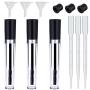 Wonderwin 3 pack 10ml Empty Mascara Tube with Eyelash Wand, Eyelash Cream Container Bottle with Rubber Inserts, Funnels and Transfer Pipettes for Castor Oil, Ideal Kit for DIY Cosmetics (3 Pack)