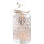 Cool Lemon Glass Rabbit Swan Food Storage Containers with Ceramic Lids Ornaments Candy Snack Tank Jar Containers Storage Canister Lidded Cookie Jar Decorative Jar Seal Can for Home Decoration