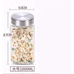 Kitchen Food Storage Jar Airtight Food Storage Kitchen Glass Jar Moisture-Proof Home Multi-Purpose Jam Bottle Cruet Glass Sealed Can