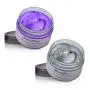 Sofortiger Haarfarbe Wachs, 2x120g, Temporäres Haarfarbe Wachs, Haar Pomade, Haar Farb-Styling Wachs für natürliche Frisuren für Männer Frauen Kinder Party Cosplay Halloween - (Violett & Aschgrau)