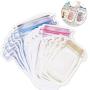 15 Pieces Mason Jar Pattern Zipper Airtight Seal Bags Set Reusable Portable Food Saver Storage Bags for Travel Picnic Camping