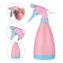16 OZ Refillable Plastic Spray Bottles Of Adjustable Nozzle with Mist & Stream Modes for Beauty Gardening, Kitchen and Bathroom - 2 Pack (Pink and Beige) 16 OZ Refillable Plastic Spray Bottles Of Adjustable Nozzle with Mist & Stream Modes for Beauty Gardening, Kitchen and Bathroom - 2 Pack (Pink and Beige)