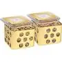 SATISFACTORY NATION 2 Pc Gift Set Thyme Small Multi Purpose Snacks Jar/Containers with Airtight Lid/Food Storaage Boxes SATISFACTORY NATION 2 Pc Gift Set Thyme Small Multi Purpose Snacks Jar/Containers with Airtight Lid/Food Storaage Boxes
