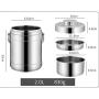 BWHFH Lunch Box Thermoses Insulated Food Storage Stainless Steel Container Thermos Leak Proof Design Food Jar for Kids School Picnic Office Outdoors,2.2L