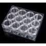 Cosmetic Container,16 Pieces Cosmetic Jars Travel Refillable Clear Plastic Makeup Containers Cosmetic Jars with for Creams/Powder/Mineral Make Up Cosmetic Bottles (5g/5ml)