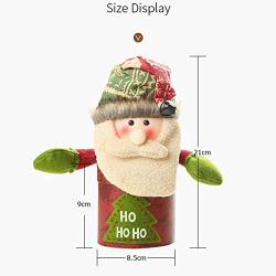 1PC Christmas Candy Jar Santa Claus/Snowman/Elk Pattern Storage Box Ornaments for Kids Old Man