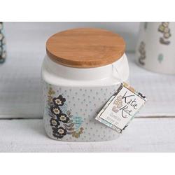 Creative Tops Small Katie Alice Pretty Retro Stoneware Kitchen Storage Jar with Wooden Lid by Creative Tops