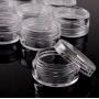 20g 20 Gram Jar 20 ML Clear Empty Plastic Cosmetic Jars with Lids for Creams/Sample/Make-Up/Glitter Storage Refillable Eyshadow Cosmetic Sample Containers For Xmas Halloween Day Present (20g, 12pcs)