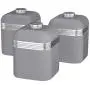 Swan SWKA1020GRN Set of 3 Retro Storage Canisters, Grey

Drei Retro-Aufbewahrungskanister von Swan, SWKA1020GRN, Grau.