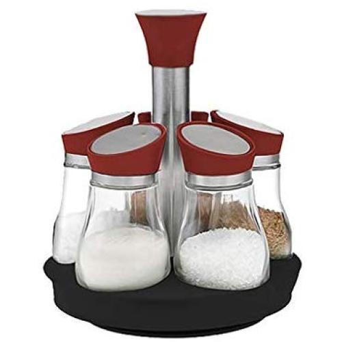 LQQGXLCondiment bottle, jar condiment storage box Spice jar, glass cruet, spice set, kitchen lid, food storage container, sugar bowl