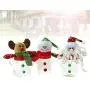 TOYANDONA 3pcs Christmas Candy Jar with Santa Snowman Reindeer Doll Star Shape Christmas Cookie Storage Container Clear Plastic Candy Jar for Xmas Holiday Party Gift