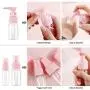 Ensemble de Flacons de Voyage, 9 Pièces, Résistant aux Produits de Soin, Conforme aux Règles TSA, Contenants Portables Transparents pour Crèmes, Shampoings, Savons, Rosa Ensemble de Flacons de Voyage, 9 Pièces, Résistant aux Produits de Soin, Conforme aux Règles TSA, Contenants Portables Transparents pour Crèmes, Shampoings, Savons, Rosa