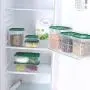 17Pcs/Set Keep Fresh Food Storage Box Refrigerator Food Container Sealed Crisper Grain Dried Storage Jar Tank Kitchen Organizer,Green 17Pcs/Set Keep Fresh Food Storage Box Refrigerator Food Container Sealed Crisper Grain Dried Storage Jar Tank Kitchen Organizer,Green