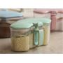 Mini Spice Jars Kitchenware seasoning box set creative rotating box