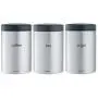Brabantia Tee, Kaffee und Zucker Behälter, Fingerprint-Proof, 1,4 L - Matt Stahl, 3er Set