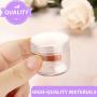 50 Pieces 20g Empty Clear Plastic Pot Jars with Lids Round Cosmetic Sample Containers Mini Travel Jars for Storage of Creams Lipsticks Ear Studs