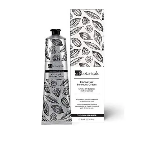 Dr Botanicals Vegan Cocoa Noir Sensuous Cream Hydrating Day and Night Moisturizer 50ml For All Types of Skin , silver Dr Botanicals Vegan Cocoa Noir Sensuous Cream Hydrating Day and Night Moisturizer 50ml For All Types of Skin , silver