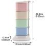 JUSTDOLIFE Spice Jar Set 4-Layer Salt Bottle Seasoning Container Multi-purpose Spice Box with Spoons