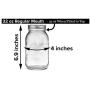 Jarming Collections – 2 Glas Kugeln Mason Gläser – Regelmauss, mit 2 (BPA-frei) Dichtschliessenden Luftdichten Verschlüssen – Made in the USA (32oz Viertel Regelmauss, weiß)