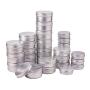 Bottle-WLD 20PCS 5g 10g 15g 20g 30g 40g 50g 60g Aluminum Tin Jars Metal 50ml Empty Cosmetic Face Care Eye Cream Lip Balm Gloss Packaging (Size : 10g)