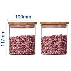 Yl Ly Household Cans Transparent Glass Snacks Sealed Cans Food Kitchen Miscellaneous Food Storage Bottle With Lid Storage Jar Small Bottle 650Ml