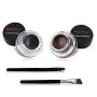 2 in 1 Black and Brown Gel Eyeliner Set Water Proof Smudge Proof, Last for All Day Long, Work Great with Eyebrow, 2 Pieces Eye Makeup Brushes Included 2 in 1 Black and Brown Gel Eyeliner Set Water Proof Smudge Proof, Last for All Day Long, Work Great with Eyebrow, 2 Pieces Eye Makeup Brushes Included