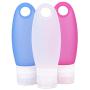 FantasyDay 3 Pack 3.3oz Leakproof Silicone Travel Toiletries Bottle Set Waterproof Luggage Organizer - TSA Carry On Approved Refillable Travel Bag Portable Container for Cosmetic Shampoo Lotion Liquid