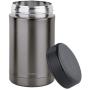 Isosteel VA-9684AT 17 fl. oz 18/8 Stainless Steel Double-Wall Vacuum Food Container, Titanium Gray