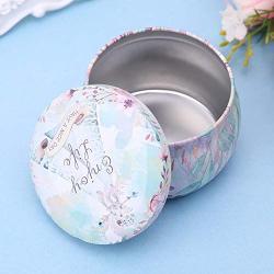 1Pc Retro Round Tin Box Tea Candy Jewelry Coin Storage Container Case Candle Holder Wedding Party Favor Gifts Randomly Delivery，as picture