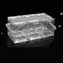 HEMFV Seasoning Rack Spice Pots - 3 Piece Sealed Acrylic Seasoning Box - Storage Container Condiment Jars - Cruet with Cover and Spoon